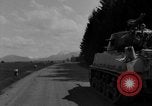 Image of M4 tanks on road Germany, 1945, second 32 stock footage video 65675078812