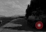 Image of M4 tanks on road Germany, 1945, second 41 stock footage video 65675078812