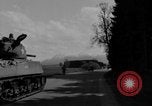 Image of M4 tanks on road Germany, 1945, second 45 stock footage video 65675078812