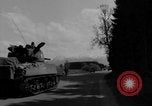 Image of M4 tanks on road Germany, 1945, second 46 stock footage video 65675078812
