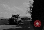 Image of M4 tanks on road Germany, 1945, second 48 stock footage video 65675078812