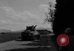 Image of M4 tanks on road Germany, 1945, second 49 stock footage video 65675078812