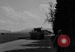 Image of M4 tanks on road Germany, 1945, second 51 stock footage video 65675078812