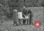 Image of large leaflet bomb assembly Fort Riley Kansas USA, 1951, second 4 stock footage video 65675078829