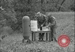 Image of large leaflet bomb assembly Fort Riley Kansas USA, 1951, second 5 stock footage video 65675078829