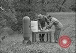 Image of large leaflet bomb assembly Fort Riley Kansas USA, 1951, second 7 stock footage video 65675078829