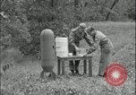 Image of large leaflet bomb assembly Fort Riley Kansas USA, 1951, second 8 stock footage video 65675078829