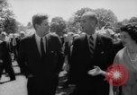 Image of Johnson greets Kennedy White House Washington DC USA, 1961, second 33 stock footage video 65675078831