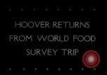 Image of Herbert Hoover worldwide food survey Washington DC USA, 1946, second 1 stock footage video 65675078842