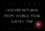 Image of Herbert Hoover worldwide food survey Washington DC USA, 1946, second 3 stock footage video 65675078842