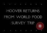 Image of Herbert Hoover worldwide food survey Washington DC USA, 1946, second 4 stock footage video 65675078842