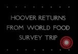 Image of Herbert Hoover worldwide food survey Washington DC USA, 1946, second 5 stock footage video 65675078842