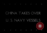 Image of United States decommissioned ships gifted China San Diego California USA, 1946, second 1 stock footage video 65675078846