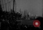 Image of WW2 refugees arrive America New York City USA, 1946, second 9 stock footage video 65675078848