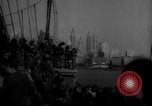 Image of WW2 refugees arrive America New York City USA, 1946, second 10 stock footage video 65675078848