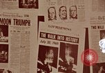 Image of Apollo 11 photos newspaper headlines United States USA, 1969, second 44 stock footage video 65675078852