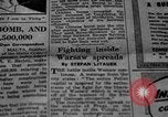 Standbild Zweiter Weltkrieg des Warschauer Aufstands Warschau Polen, 1944, aus Sekunde 5 historischem Filmmaterial Videoclip 65675078893