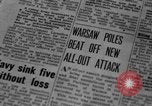 Standbild Zweiter Weltkrieg des Warschauer Aufstands Warschau Polen, 1944, aus Sekunde 6 historischem Filmmaterial Videoclip 65675078893