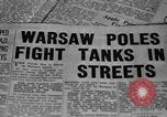 Standbild Zweiter Weltkrieg des Warschauer Aufstands Warschau Polen, 1944, aus Sekunde 20 historischem Filmmaterial Videoclip 65675078893