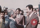 Image of King Hussein greeting Saddam Hussein Baghdad Iraq, 1981, second 21 stock footage video 65675078924