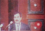 Image of Saddam Hussein speech Baghdad Iraq, 1980, second 22 stock footage video 65675078929