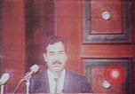 Image of Saddam Hussein speech Baghdad Iraq, 1980, second 26 stock footage video 65675078929