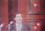 Image of Saddam Hussein speech Baghdad Iraq, 1980, second 28 stock footage video 65675078929