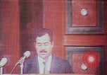 Image of Saddam Hussein speech Baghdad Iraq, 1980, second 30 stock footage video 65675078929