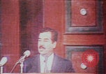 Image of Saddam Hussein speech Baghdad Iraq, 1980, second 32 stock footage video 65675078929