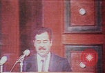 Image of Saddam Hussein speech Baghdad Iraq, 1980, second 36 stock footage video 65675078929