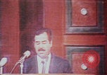 Image of Saddam Hussein speech Baghdad Iraq, 1980, second 37 stock footage video 65675078929
