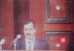 Image of Saddam Hussein speech Baghdad Iraq, 1980, second 39 stock footage video 65675078929