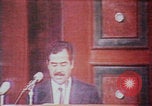 Image of Saddam Hussein speech Baghdad Iraq, 1980, second 49 stock footage video 65675078929