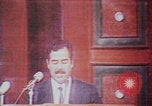Image of Saddam Hussein speech Baghdad Iraq, 1980, second 51 stock footage video 65675078929