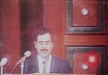 Image of Saddam Hussein speech Baghdad Iraq, 1980, second 52 stock footage video 65675078929