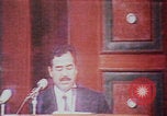 Image of Saddam Hussein speech Baghdad Iraq, 1980, second 53 stock footage video 65675078929
