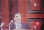 Image of Saddam Hussein speech Baghdad Iraq, 1980, second 54 stock footage video 65675078929