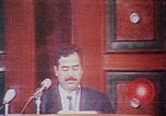 Image of Saddam Hussein speech Baghdad Iraq, 1980, second 56 stock footage video 65675078929