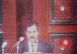 Image of Saddam Hussein speech Baghdad Iraq, 1980, second 62 stock footage video 65675078929