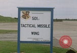 Image of 501st Tactical Missile Wing Greenham Berkshire England United Kingdom, 1982, second 21 stock footage video 65675078976