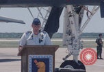 Image of The Star of Abilene B-1B Lancer supersonic heavy bomber Abilene Texas USA, 1985, second 39 stock footage video 65675078979