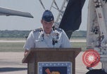 Image of The Star of Abilene B-1B Lancer supersonic heavy bomber Abilene Texas USA, 1985, second 58 stock footage video 65675078979