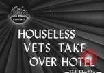 Image of Canadian veterans live in Hotel Vancouver Vancouver Canada, 1946, second 3 stock footage video 65675078994