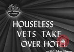 Image of Canadian veterans live in Hotel Vancouver Vancouver Canada, 1946, second 4 stock footage video 65675078994