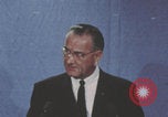 Image of United States President Lyndon B Johnson announces nomination Washington DC USA, 1967, second 18 stock footage video 65675079008