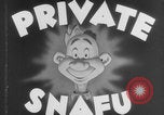 Image Cartoon Snafu privé Aleutian Islands Alaska USA, 1945, de la seconde 6 séquences d'archives historiques vidéo 65675079036