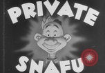 Image Cartoon Snafu privé Aleutian Islands Alaska USA, 1945, de la seconde 7 séquences d'archives historiques vidéo 65675079036