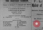 Image of Harvard Crimson Cambridge Massachusetts USA, 1903, second 22 stock footage video 65675079089