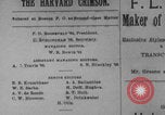 Image of Harvard Crimson Cambridge Massachusetts USA, 1903, second 23 stock footage video 65675079089