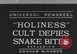 Image of Holiness snake handlers United States USA, 1934, second 1 stock footage video 65675079107